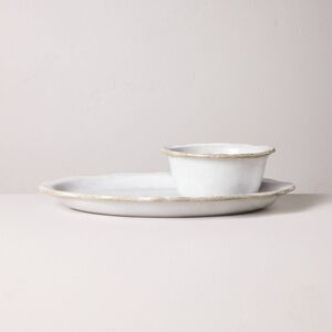 Hearth & Hand With Magnolia Carved Edge Soup and Sandwich Serving Set